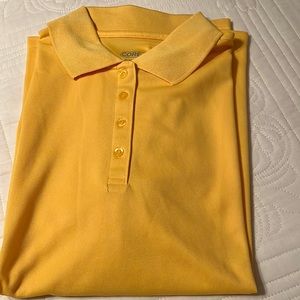 Core 365 dry fit gold/ yellow short sleeve polo NWOT